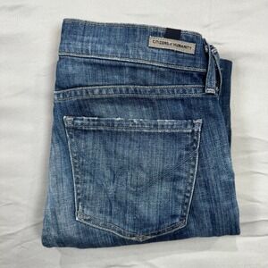 Citizens of Humanity Ava Low Rise Straight Leg Jeans Blue Women's 25 Denim